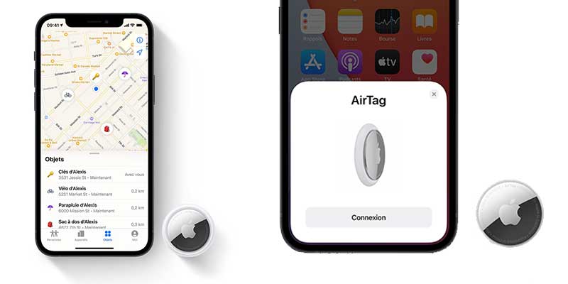 Meilleur étui de support compatible pour Apple Airtag, tracker GPS